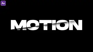 Sliced Text Animation In After Effects 2021 - After Effects Tutorial - Easy Method