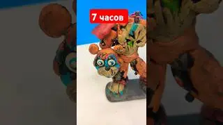 😱ЛЕПКА ФРЕДДИ ЗА 1 МИНУТУ VS 2 ДНЯ 