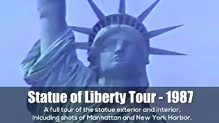 Rare Statue of Liberty Tour - New York City - Liberty Island - Fall, 1987