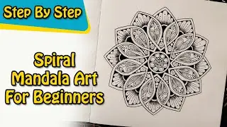 Discover the Hidden Beauty of Spiral Mini Mandala Art #mandala #art #satisfyingart
