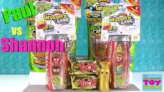 Paul vs Shannon Challenge Grossery Gang Series 2 Blind Bag Toy Opening | PSToyReviews
