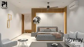 SketchUp and Vray 5 Interior Designing Bedroom | Vray Materials | Pixologic interior