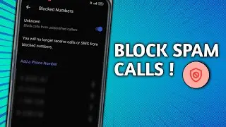 how to block spam calls on android ?
