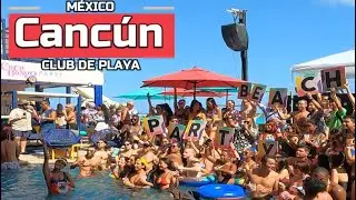 CANCUN  beach PLAYA COCOBONGO, México.