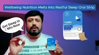 🌙 Unlock Better Sleep with Wellbeing Nutrition Melts Into Restful Sleep Oral Strip 🌙