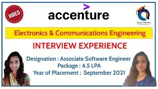 Accenture Interview Experience - September 2021 | ECE Student | Designation : ASE