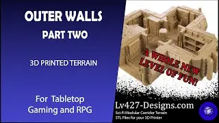 Outer Walls - 3d Printed Sci Fi Terrain - Aliens, Star Wars, Warhammer 40K Part 2