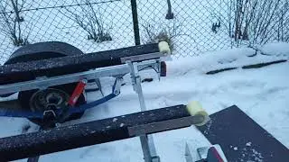 Rollers for a boat trailer.