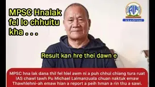 Pu Manzualan REPORT a peih fel dawn ta e. . .