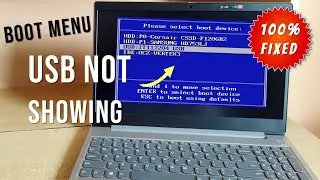 Bootable USB Not Showing Up In Boot Menu | Lenovo [Fix]