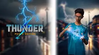 Magical Thunder Bolt Photo Editing in PicsArt | SG Editor