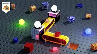 Blender Tutorial : Create This 3D Factory Animation in Blender |Easy Animation in Blender