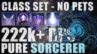 ⚡ 222k+ Pure Sorcerer DPS Build「U50」