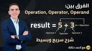 The difference between Operation , Operator and Operand by Ahmed Hatata