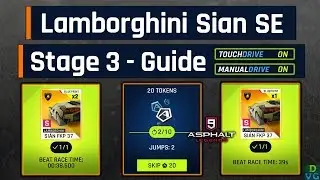 Asphalt 9 | Lamborghini Sian Special Event | Stage 3 - Touchdrive + Manual