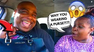 Leaving The House WEARING A PURSE Prank On Her!! | MUST WATCH *HILARIOUS REACTION*