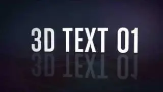 3D Text Free After Effects Template [HD]