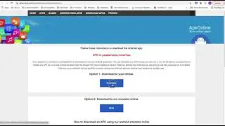 Apk downloader to search, download, upload and run any Android APK by ApkOnline.net