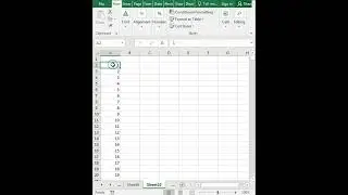 #Shorts | Excel Serial number trick | How to Enter Serial Number Quick | YT Shorts