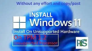 install windows 11 pc with tpm 1.2 and 4th generation processor