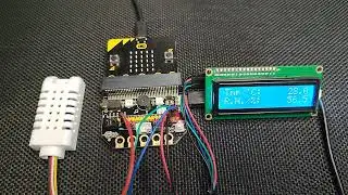 BBC Micro:Bit - SHT31 I2C Relative Humidity and Temperature Sensor and I2C LCD Example
