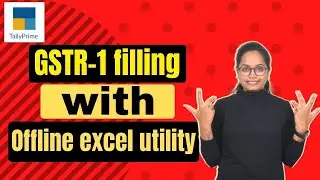 GSTR1 return through offline utility in hindi | How to prepare JSON for GST Return Filing