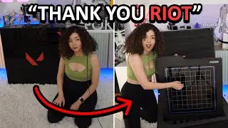 Pokimane unboxes a CUSTOM VALORANT package from RIOT GAMES