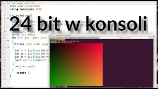 Gradient 24 bit w konsoli