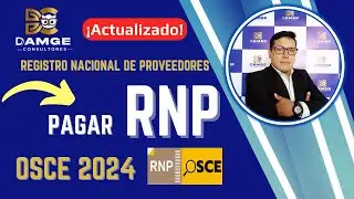 🔴Cómo pagar RNP 2024 |Registro Nacional de Proveedores del Estado OSCE | Actualizado
