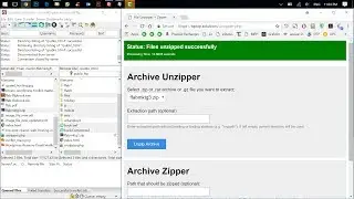 Unzip/Extract zip/archives files using FTP(FileZilla) without using cPanel file manager