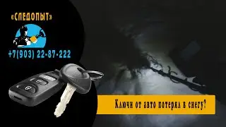 Ключи от авто потерял в снегу