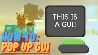 Roblox Studio: How To Make Pop Up GUI | 2021 [5 Mins]