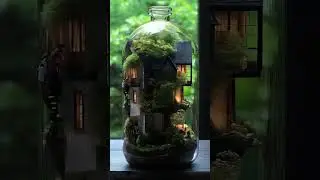 Life Inside a Glass Bottle: A Miniature World in Motion