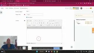 Adding Tables to a Book Chapter in Moodle