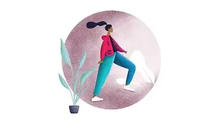 Character Illustration with Texture in Affinity Designer - Digital Drawing