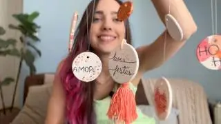 7 ENFEITES / tags em CERÂMICA FRIA | enfeite de natal