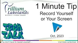 1 MinTip - WeVideo Record Yourself