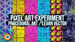 Learn vector transformations with Pixel Art experimentation in Blender
