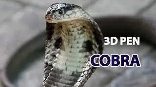 3D PEN ART | COBRA | КАК НАРИСОВАТЬ КОБРУ 3D РУЧКОЙ
