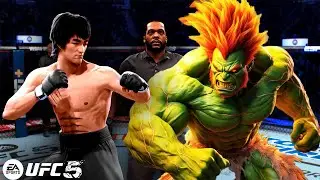 UFC 5 Bruce Lee vs. Blanka Street Fighter (EA Sports UFC 5)