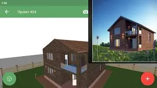Проект дома 2 етажний,2 каватли уй va PLANNER 5D da tom qismini tayyorlash