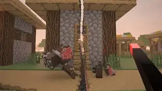 DESTROYING A MINECRAFT VILLAGE WITH THE OMNICUTTER in Teardown (Omnicutter MOD in Teardown)