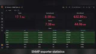 SNMP exporter and custom Check Point exporter for Check Point security appliance in Grafana