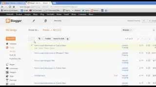 How to delete posts on Blogger New