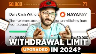 ⚠️Nayapay Update 2024 - Nayapay ATM Withdrawal Limit in 2024 - @nayapay Daily Cash Withdrawal 2024