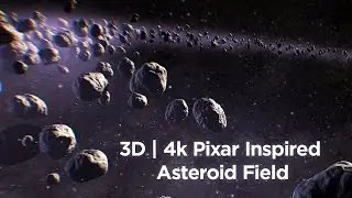 The Good Dinosaur Inspired 3D Asteroid Field