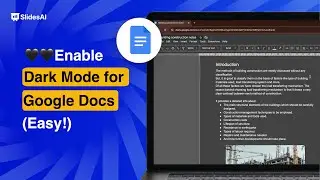 How to Enable Dark Mode in Google Docs on Desktop (Easy Guide) | Google Docs Dark Mode
