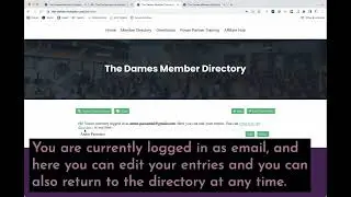Setting up your membership profile in our new Dames Website as of 5/15/23