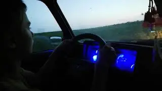 Сынуля везёт меня на дачу