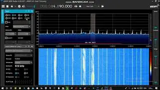 Receiving signal of OTH radar (Over The Horizon radar)